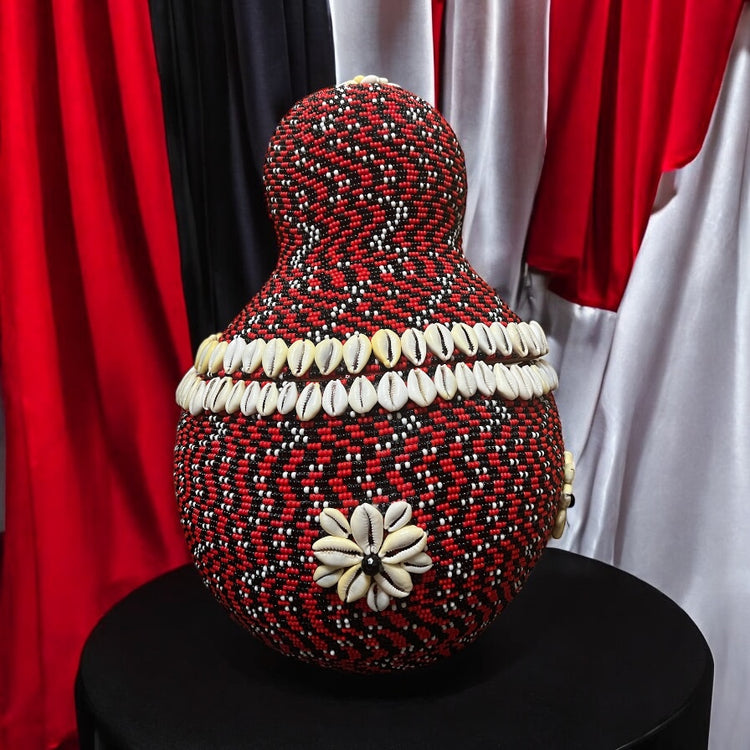 Beaded Gourd for Elegua / Guiro Forrado para Elegua