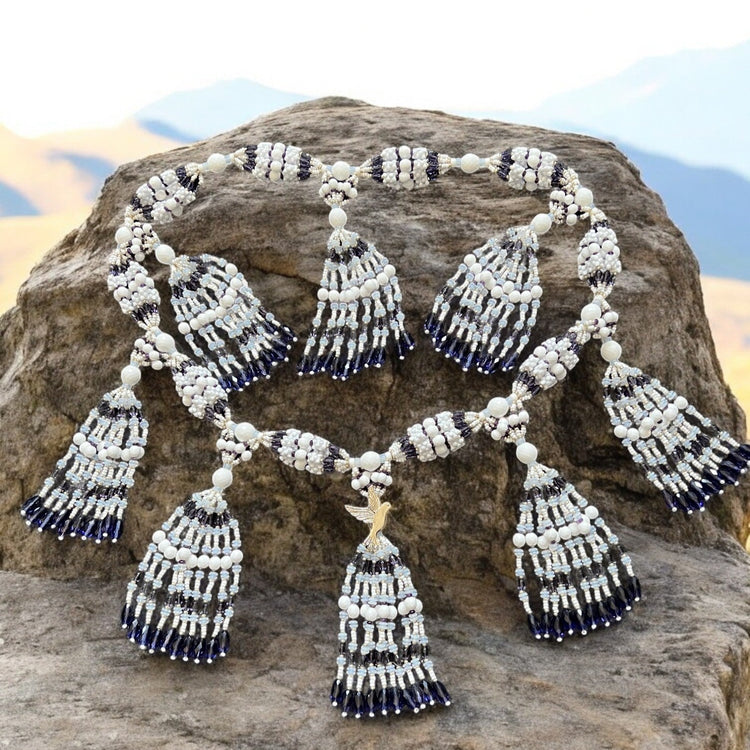 Mazo para Obatalá (Obamoró)-(Paloma) / Necklace for Obatalá (Obamoró)-(Dove)
