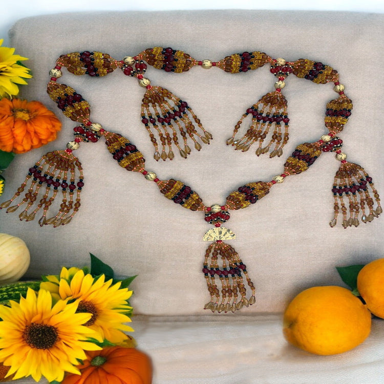 Mazo para Oshún (Ikolé)-(Abanico) / Necklace for Oshun (Ikole)-(Fan)