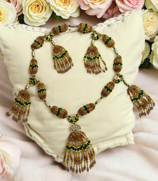 Mazo para Oshún (Ololodi)-(Abanico) / Necklace for Oshun (Ololodi)-(Fan)