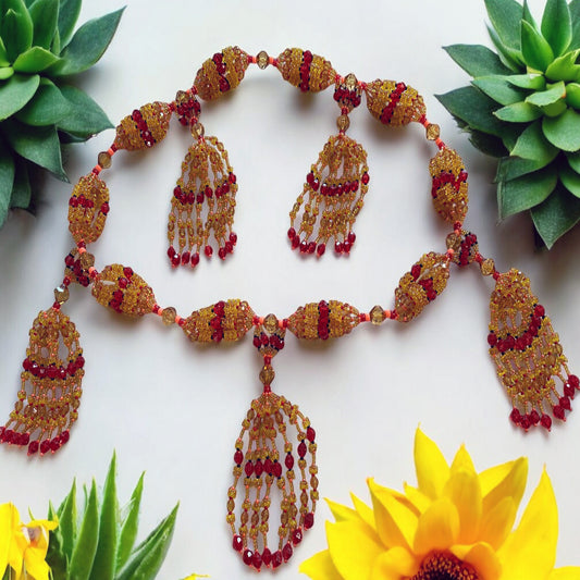 Mazo Oshún (Ikolé)- (Acrílico) / Necklace for Oshun (Ikole)-(Acrylic)