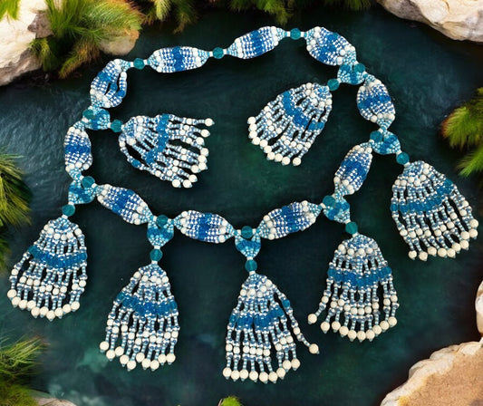 Mazo Para Yemayá (Yembo)-(Cristal) / Necklace for Yemayá (Yembo)-(Glass)