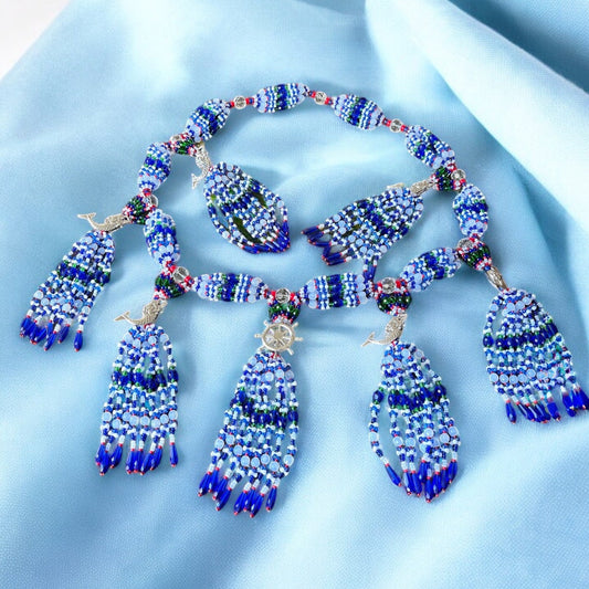 Mazo para Olokun (Sirenas / Timón) / Necklace for Olokun (Boat Wheel)